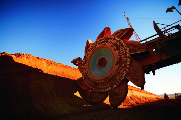 Mining machinery at the Spence copper project in Chile (Credit: BHP)
